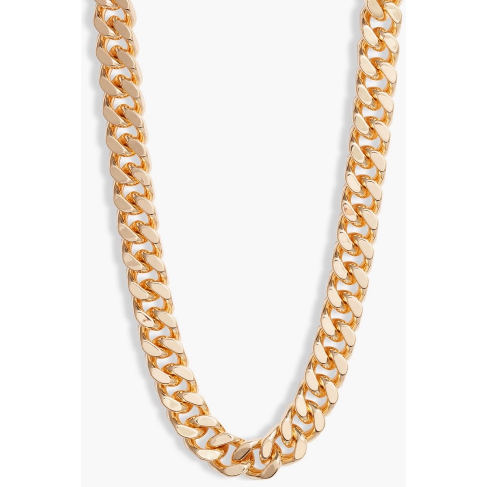 Open Edit 🫐 Chunky Gold Chain Necklace